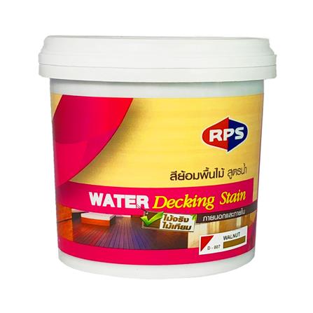 สีย้อมพื้นไม้สูตรน้ำ RPS สีวอลนัท เงา 1/4 แกลลอน