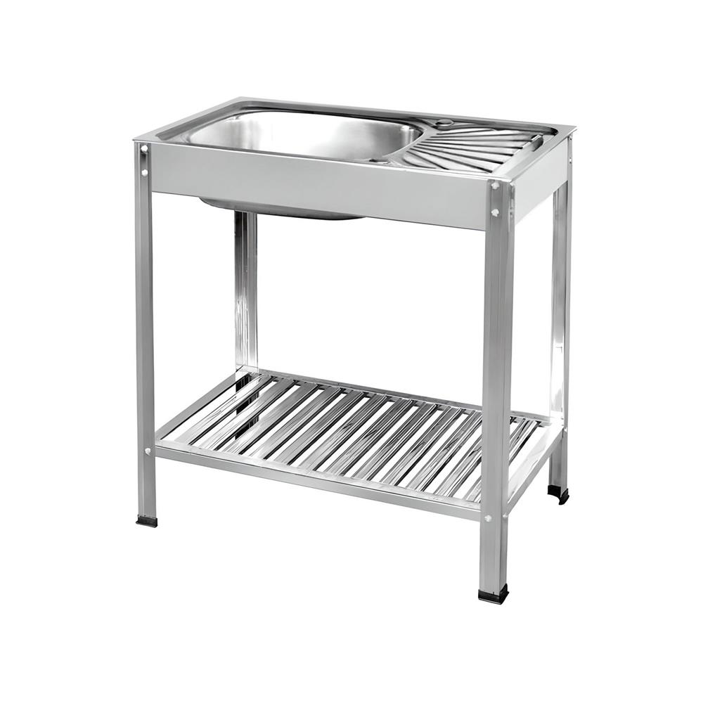 ซิงค์ขาตั้ง 1 หลุม 1 ที่พัก PARNO PAR-7545T สีเงิน