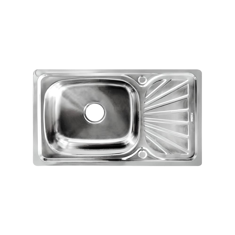 ซิงค์ขาตั้ง 1 หลุม 1 ที่พัก PARNO PAR-7545T สีเงิน