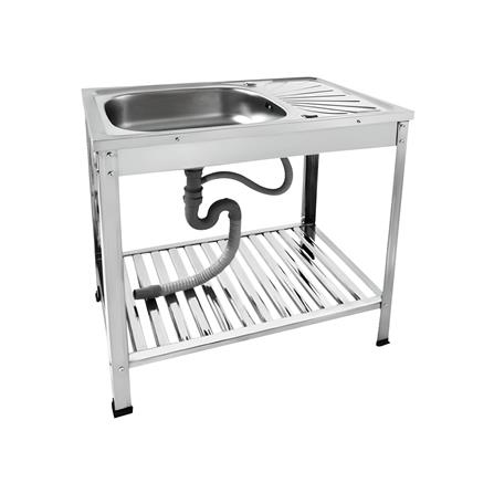 ซิงค์ขาตั้ง 1 หลุม 1 ที่พัก PARNO PAR-7545T สีเงิน_0