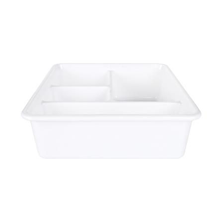 กล่องแบ่งช่อง 4 ช่อง STACKO TLR-202 26.7x25.6x8.5 ซม. สีขาว_2