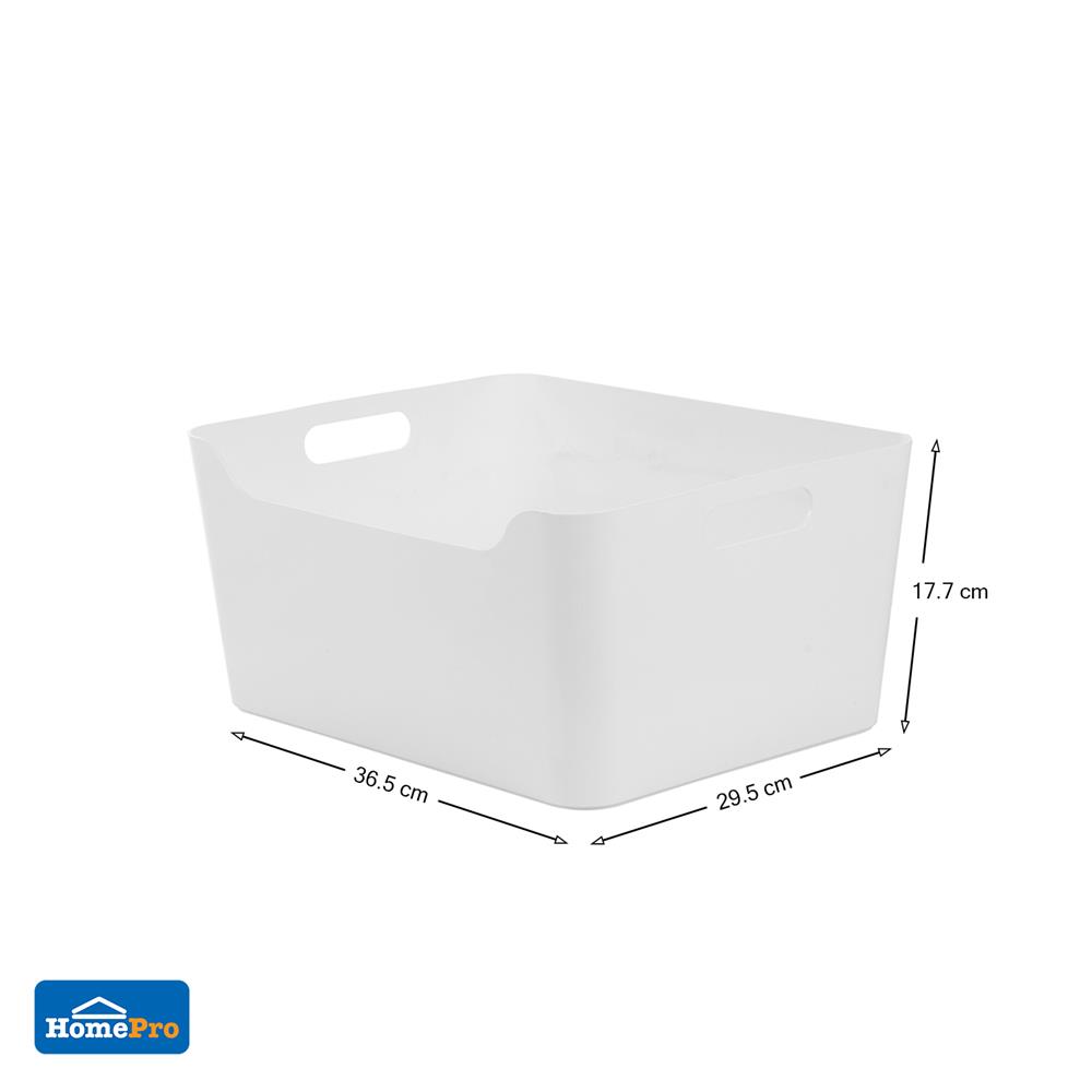 กล่องอเนกประสงค์ STACKO KY-636 36.5x29.5x17.7 ซม. สีขาว