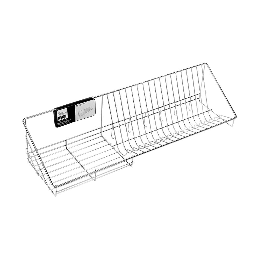 ชั้นคว่ำจานติดผนังสเตนเลส KECH 106D6 80 ซม.