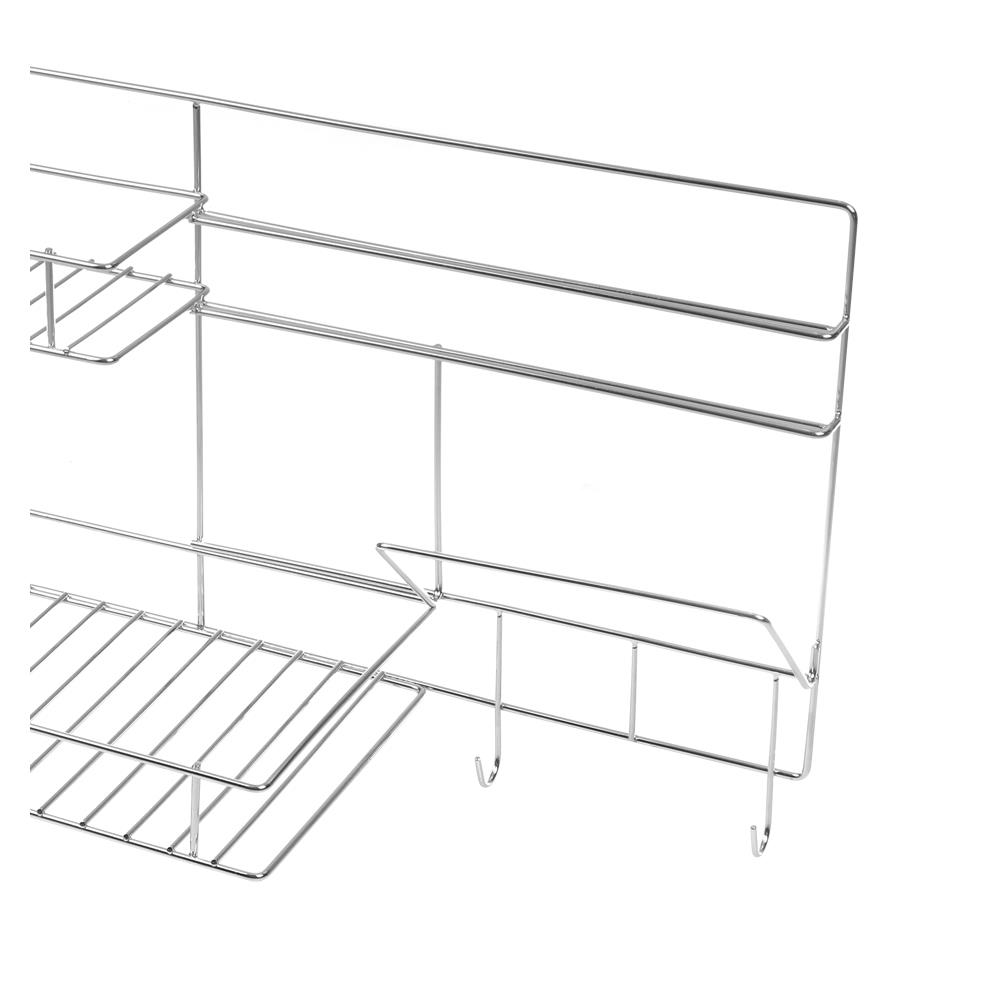 ชั้นคว่ำจานติดผนังใส่ช้อนเขียง 2 ชั้น EKONO 106E4