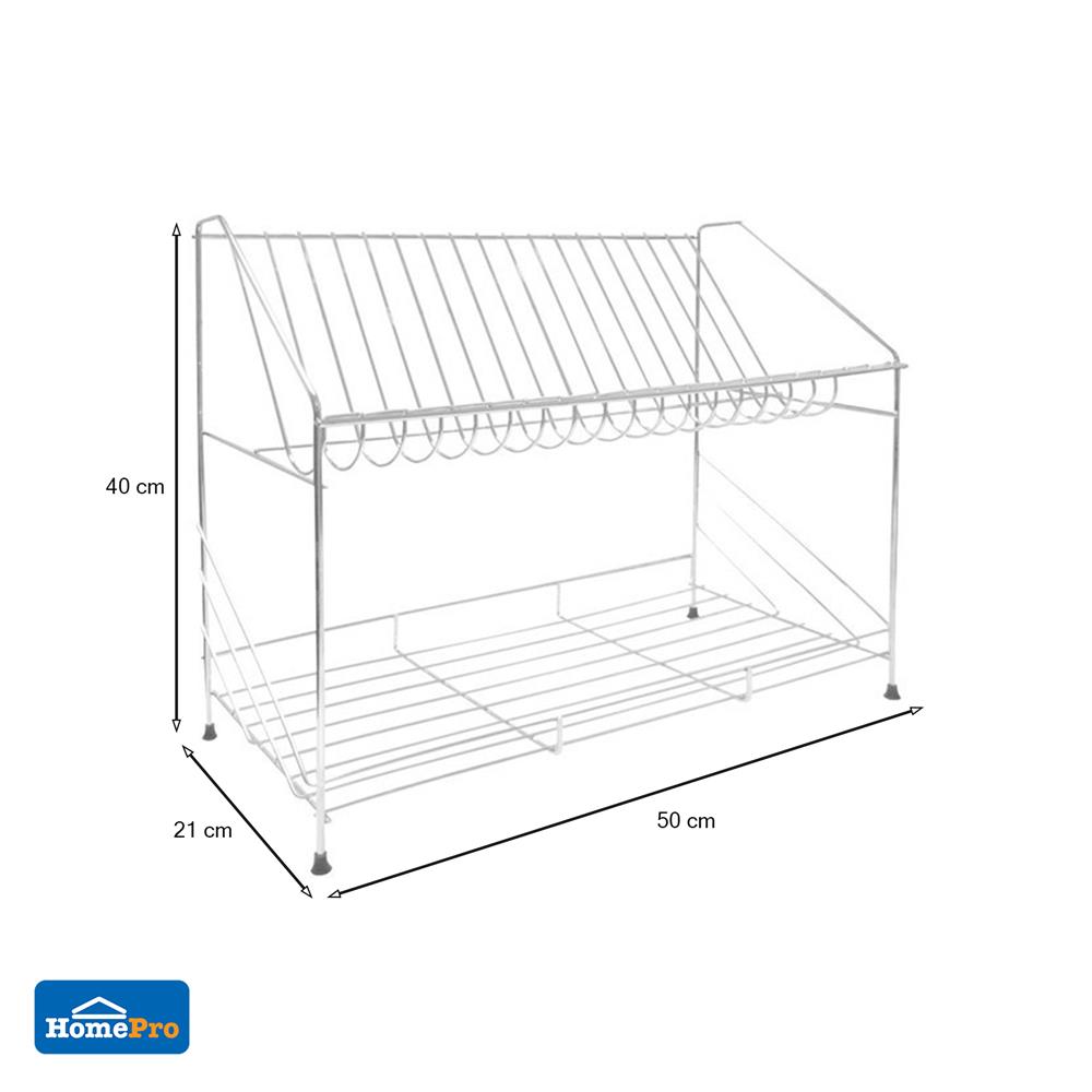 ชั้นคว่ำจานตั้งพื้นสเตนเลส 2 ชั้น KECH 106E3