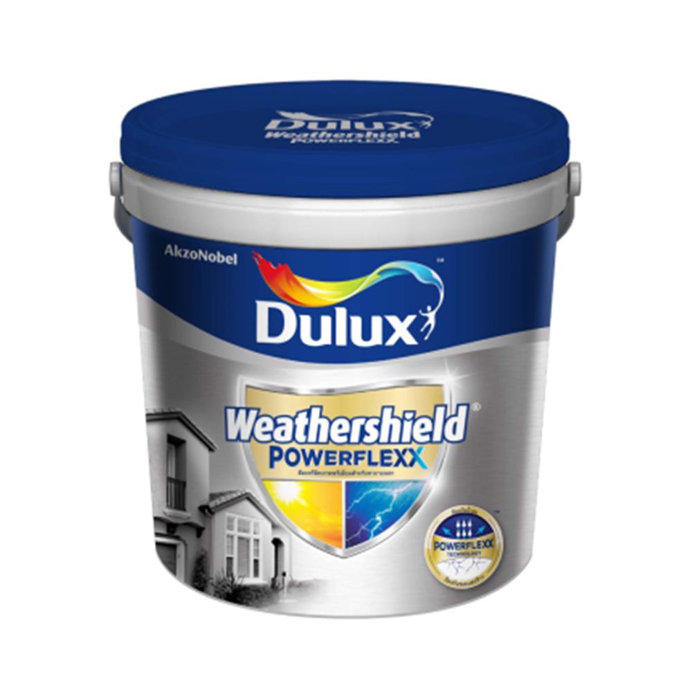 สีน้ำทาภายนอก DULUX WEATHERSHIELD POWERFLEXX BASE C สีขาว เนียน 3 ลิตร