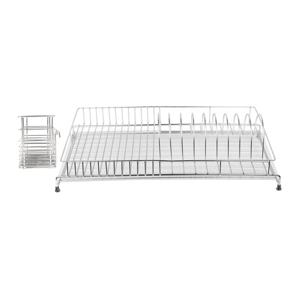 ชั้นคว่ำจานสเตนเลส+ถาด+ที่ใส่ช้อน EKONO 106E