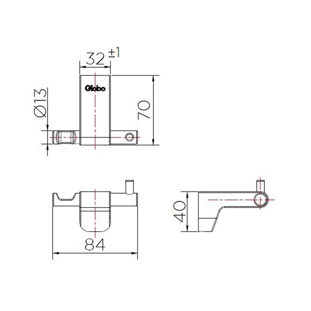 ขอแขวนผ้า GB-13-162-52 แพลตินัม