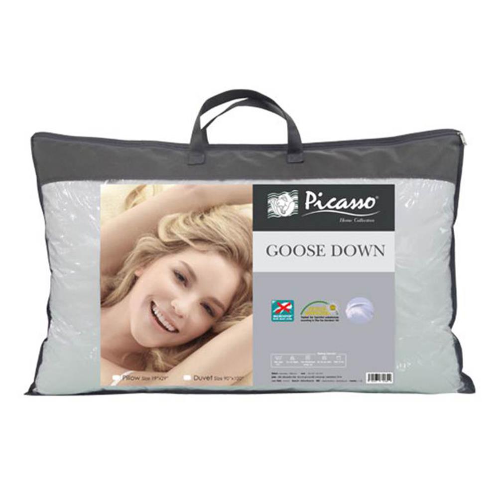 หมอนหนุน ขนห่าน PICASSO GOOSE DOWN 19x29 นิ้ว สีขาว