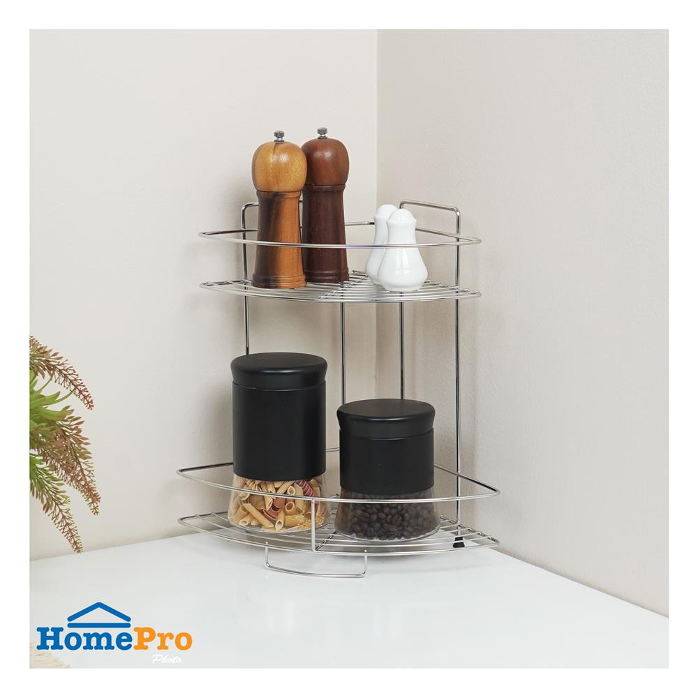 ชั้นเข้ามุมสเตนเลส 2 ชั้น EKONO 105A1