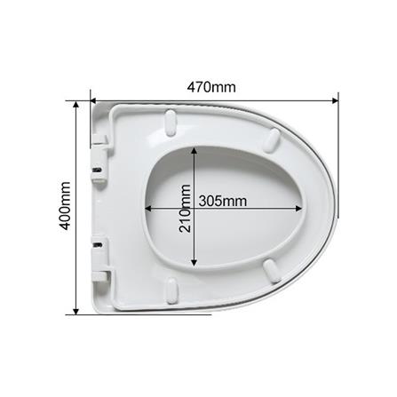 ฝารองนั่ง SLOW CLOSE AMERICAN STANDARD 51100NS-WT_1