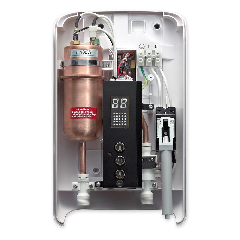 เครื่องทำน้ำอุ่น MEX CRYSTAL 5I 5100 วัตต์ สีขาว