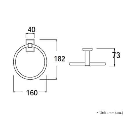 ห่วงแขวนผ้า AMERICAN STANDARD K-2501-47-N สีโครม_1