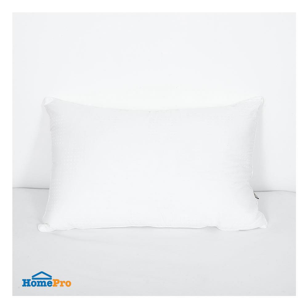 หมอนหนุน ขนห่านเทียม HOME LIVING STYLE DOWN ALTERNATIVE FIRM 18x28 นิ้ว สีขาว
