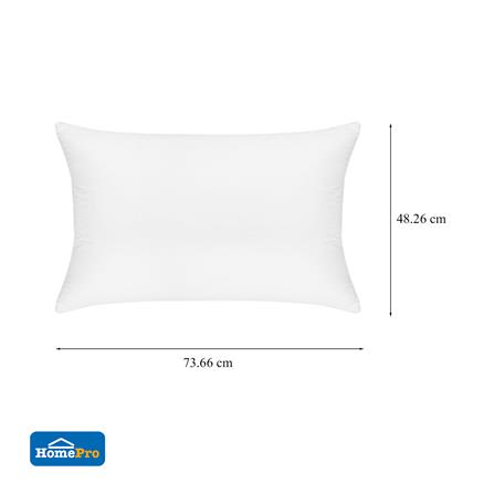 หมอนหนุน ขนห่านเทียม HOME LIVING STYLE DOWN ALTERNATIVE FIRM 18x28 นิ้ว สีขาว_7