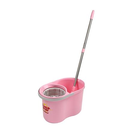 ชุดอุปกรณ์ถังปั่นพร้อมไม้ม็อบ SCOTCH-BRITE BUCKET (T4) สีชมพู_1