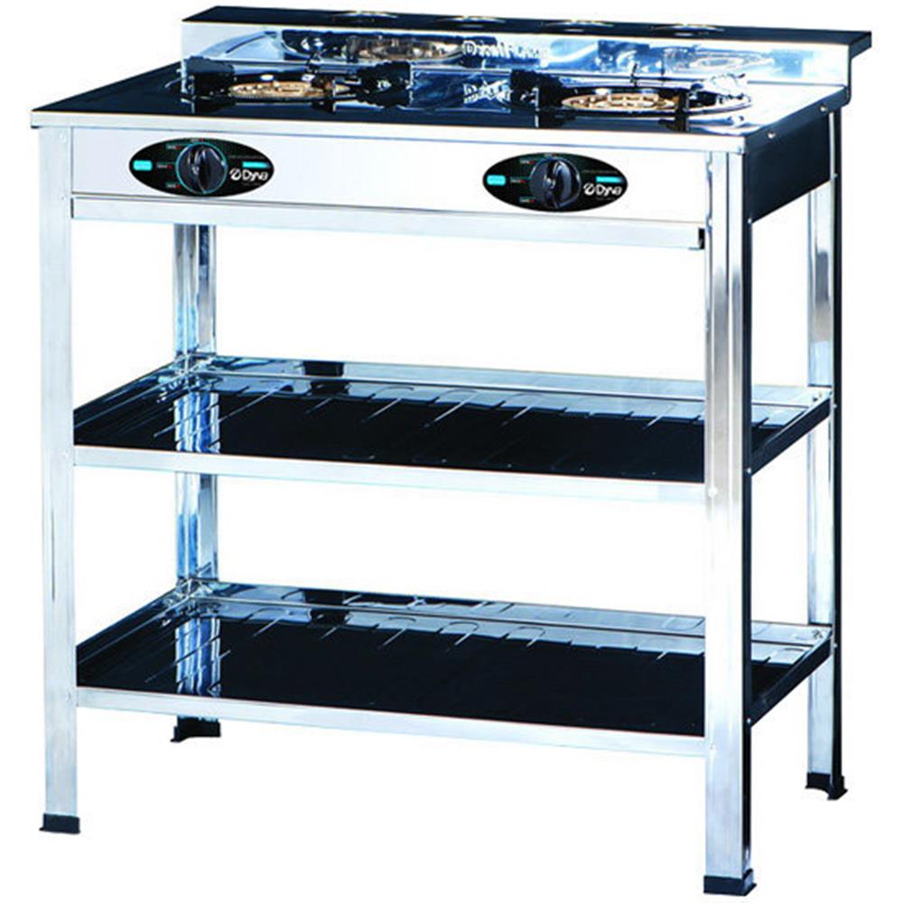 เตาแก๊สตั้งพื้น 2 หัวแก๊ส DYNA HOME LK-222