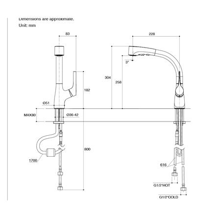 ก๊อกอ่างล้างหน้าผสม KOHLER K-13963X-4-VS_1