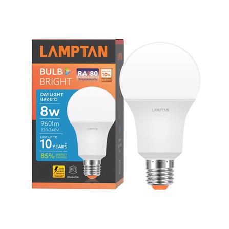 หลอด LED LAMPTAN A60 BRIGHT 8 วัตต์ DAYLIGHT E27_1
