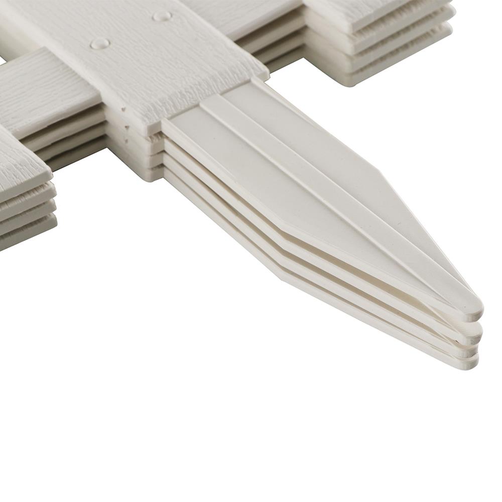 รั้วพลาสติกปักลงดิน SPRING 102 สีขาว แพ็ก 4 ชิ้น