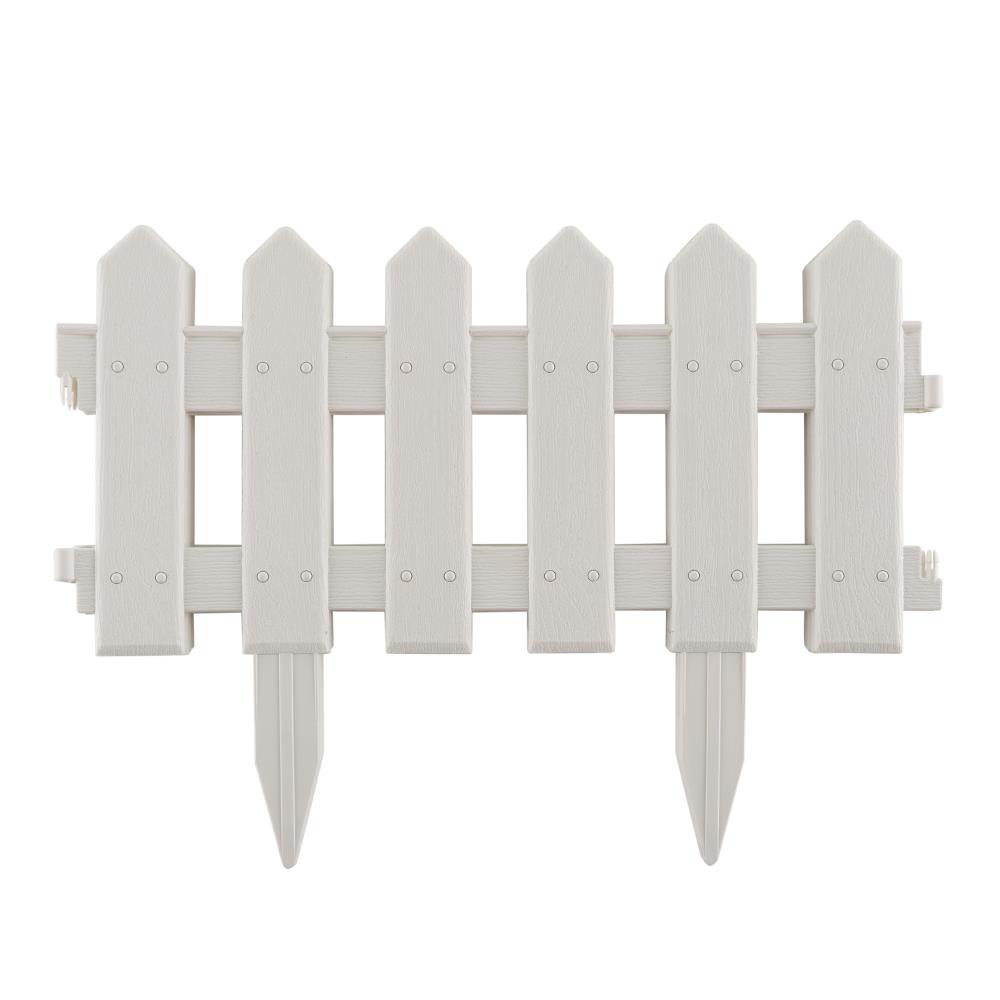 รั้วพลาสติกปักลงดิน SPRING 102 สีขาว แพ็ก 4 ชิ้น