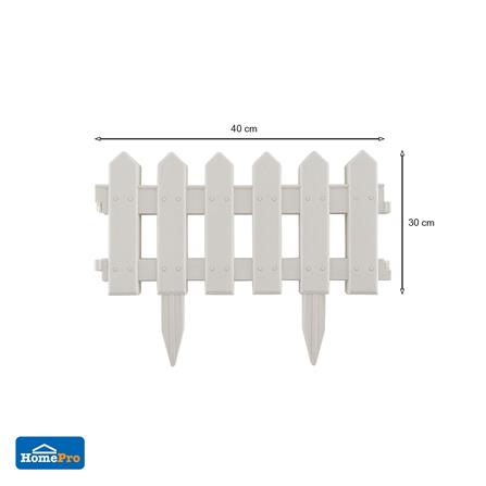 รั้วพลาสติกปักลงดิน SPRING 102 สีขาว แพ็ก 4 ชิ้น_6
