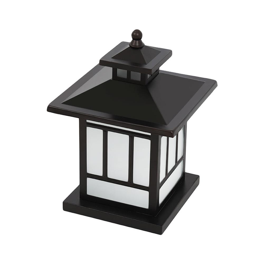 โคมไฟหัวเสา 1122/250 CARINI MT/GS CT สีน้ำตาลรมดำ