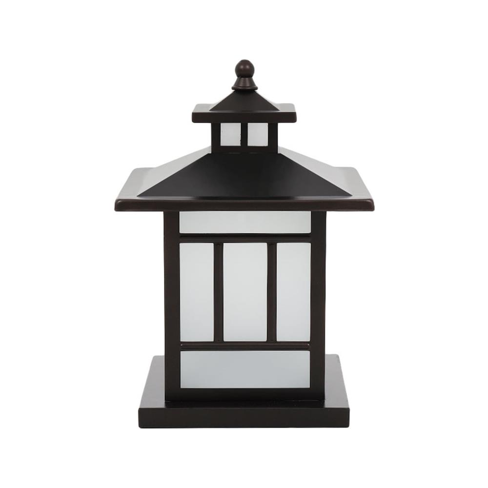 โคมไฟหัวเสา 1122/250 CARINI MT/GS CT สีน้ำตาลรมดำ