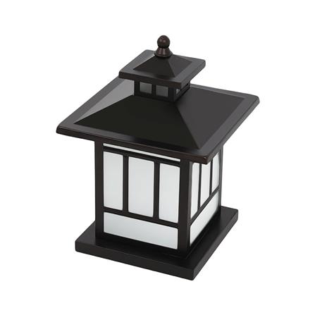 โคมไฟหัวเสา 1122/250 CARINI MT/GS CT สีน้ำตาลรมดำ