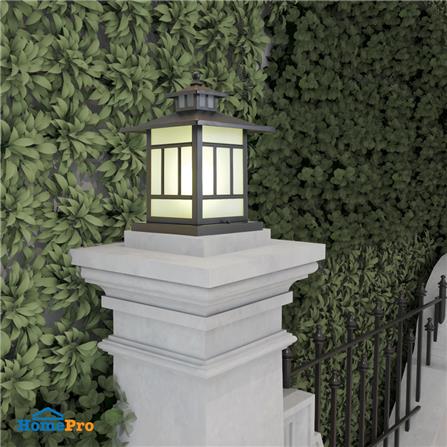 โคมไฟหัวเสา 1122/250 CARINI MT/GS CT สีน้ำตาลรมดำ_3