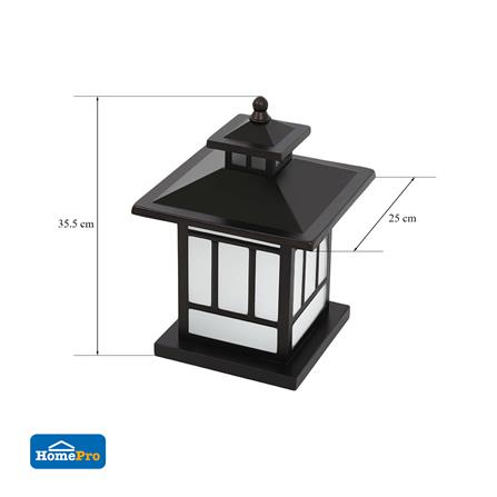 โคมไฟหัวเสา 1122/250 CARINI MT/GS CT สีน้ำตาลรมดำ_5