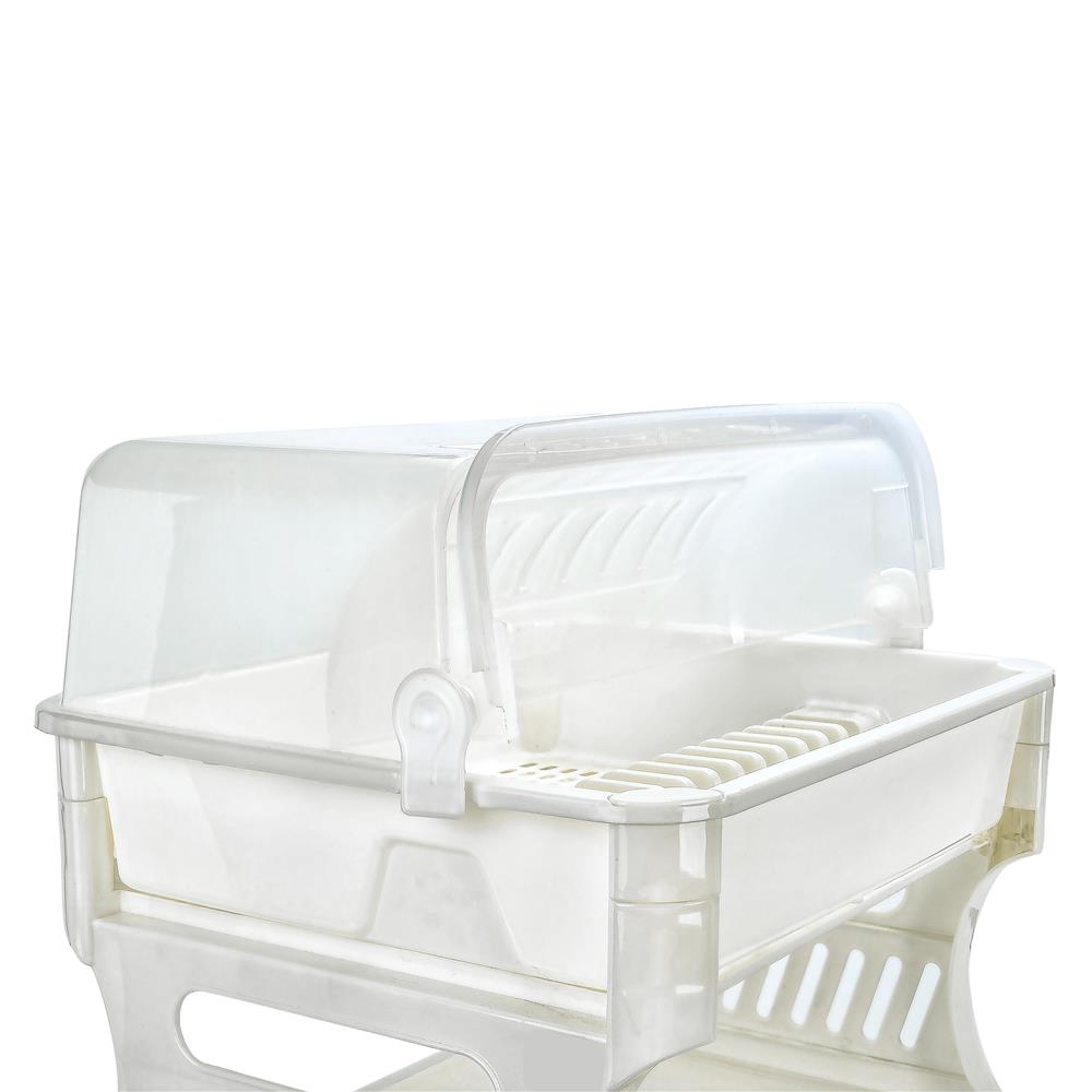 ชั้นคว่ำจานพลาสติก 2 ชั้นพร้อมฝาครอบ PICNIC WARE 3838