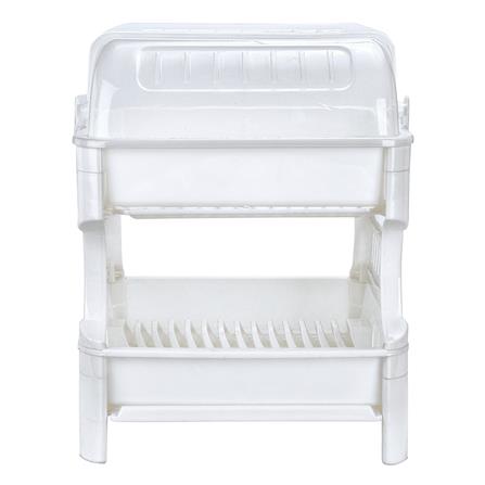 ชั้นคว่ำจานพลาสติก 2 ชั้นพร้อมฝาครอบ PICNIC WARE 3838