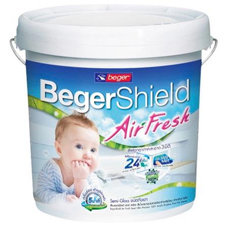 สีน้ำทาภายใน ชนิดกึ่งเงา BEGERSHIELD AIR FRESH BASE B 2.5 แกลลอน_0