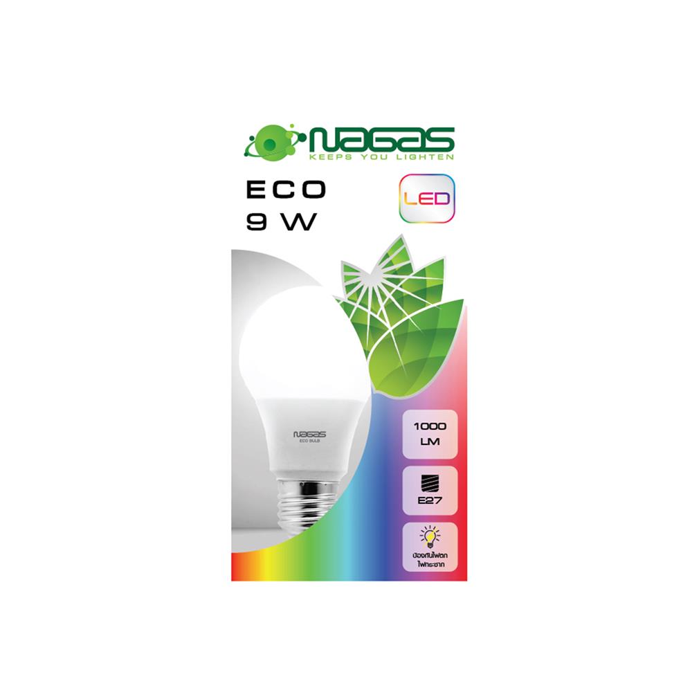หลอด LED NAGAS ECO BULB 9 วัตต์ DAYLIGHT E27