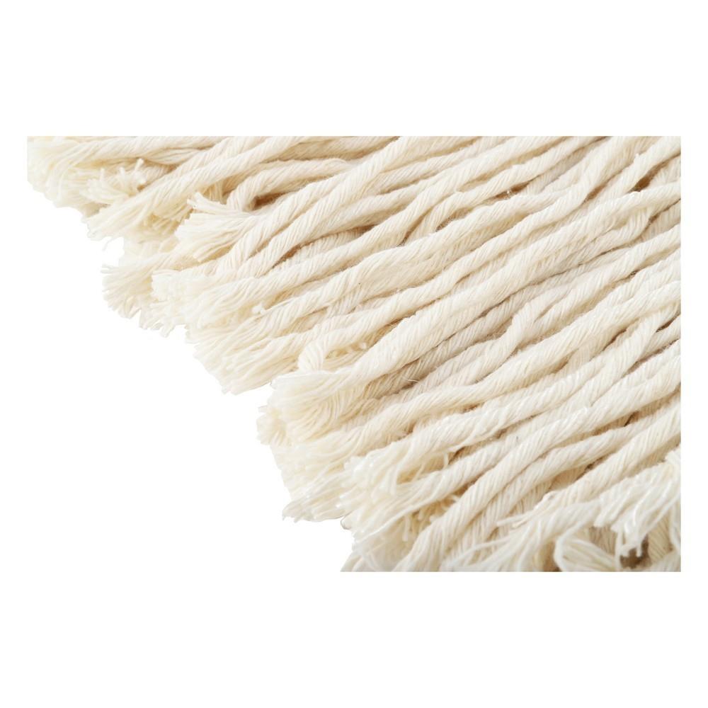 ผ้าม็อบคอตตอน BE MAN POWER 12 นิ้ว สีขาว