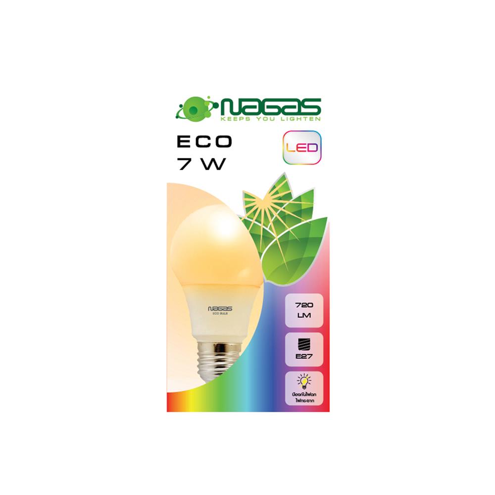 หลอด LED NAGAS ECO BULB 7 วัตต์ WARMWHITE E27