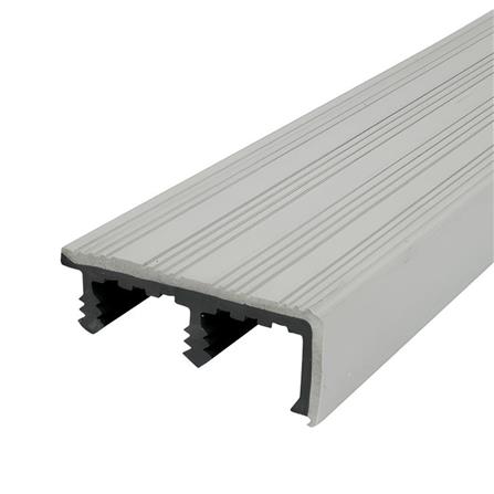 จมูกบันได PVC จระเข้ KSNM24-7 2.4 ม. สีเทาแกรนิต_0