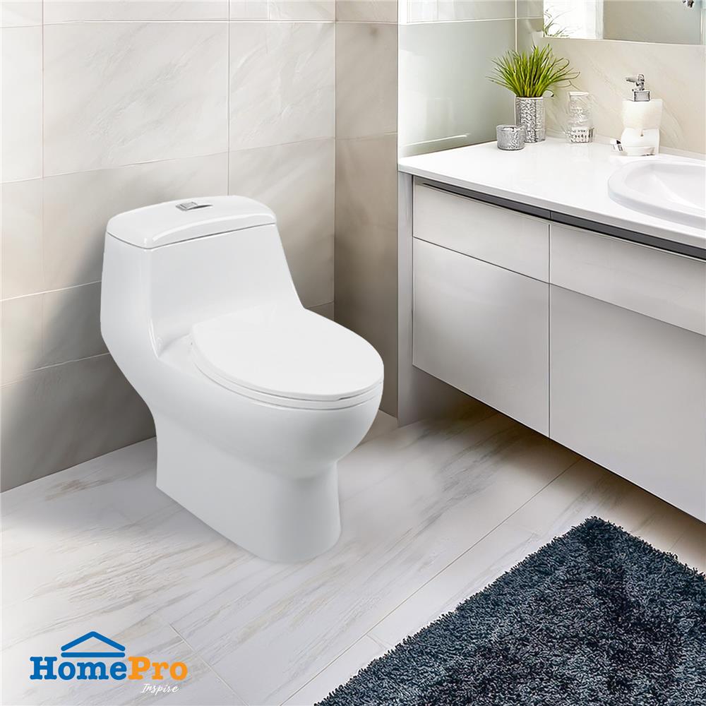 สุขภัณฑ์ 1 ชิ้น MOYA 386 3/6 ลิตร สีขาว