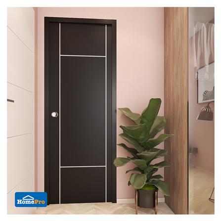 ประตูภายใน AZLE MD1 80X200 ซม. สีโอ๊ค เจาะลูกบิด_3