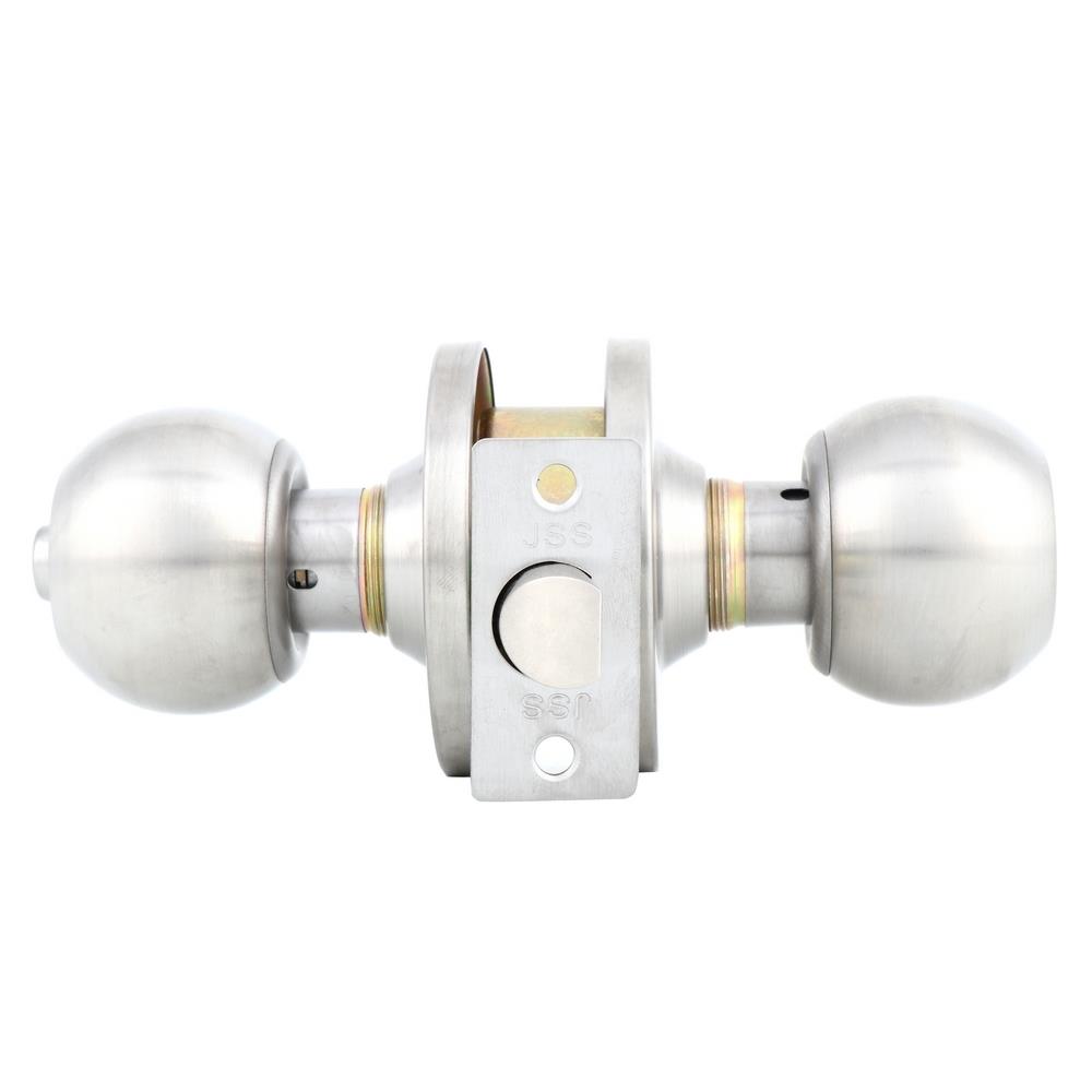 ลูกบิดห้องน้ำ JSS 587SS-BK หัวกลม สีสเตนเลส