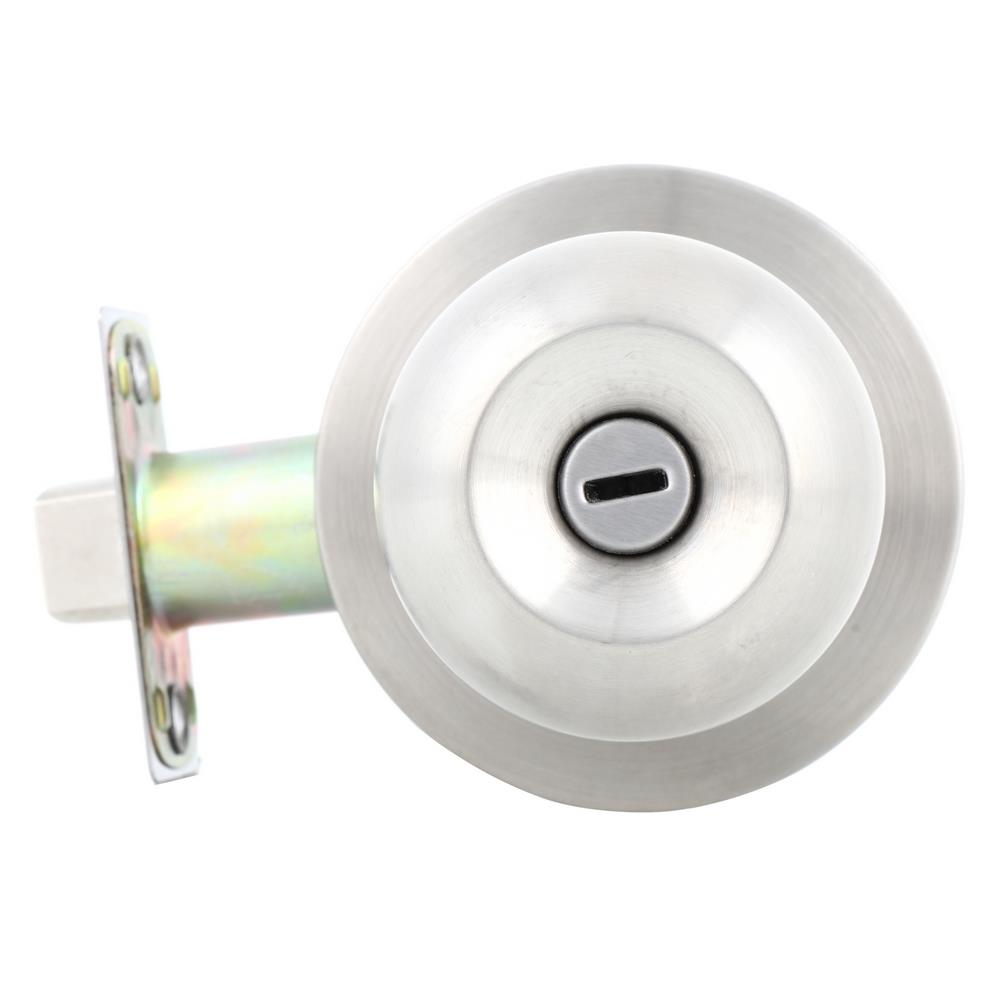 ลูกบิดห้องน้ำ JSS 587SS-BK หัวกลม สีสเตนเลส