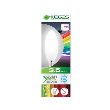 หลอด LED NAGAS CANDLE FLAME 3.5 วัตต์ DAYLIGHT E14_1