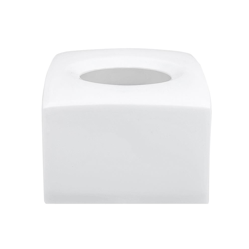 กล่องใส่ทิชชูแผ่น PP JCJ สีขาว