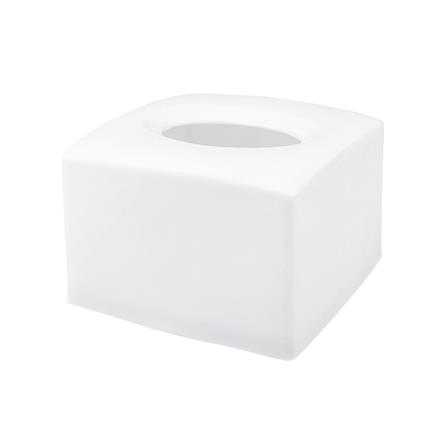 กล่องใส่ทิชชูแผ่น PP JCJ สีขาว