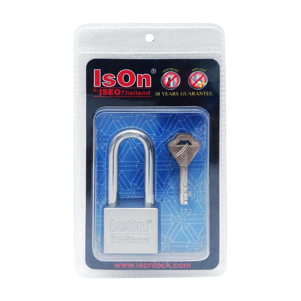 กุญแจลูกปืน ISON 899 CS-40L 40 มม. สีเงิน