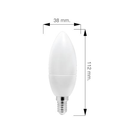 หลอดไฟ LED NAGAS CANDLE FLAME 3.5 วัตต์ WARMWHITE E14_3