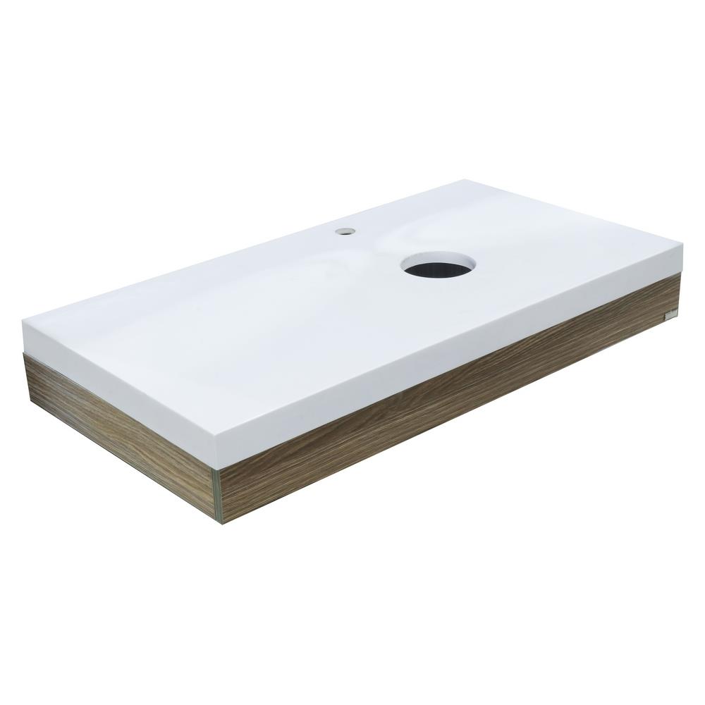 เคาน์เตอร์ติดผนัง MOYA VB-685(DIY) สีขาว