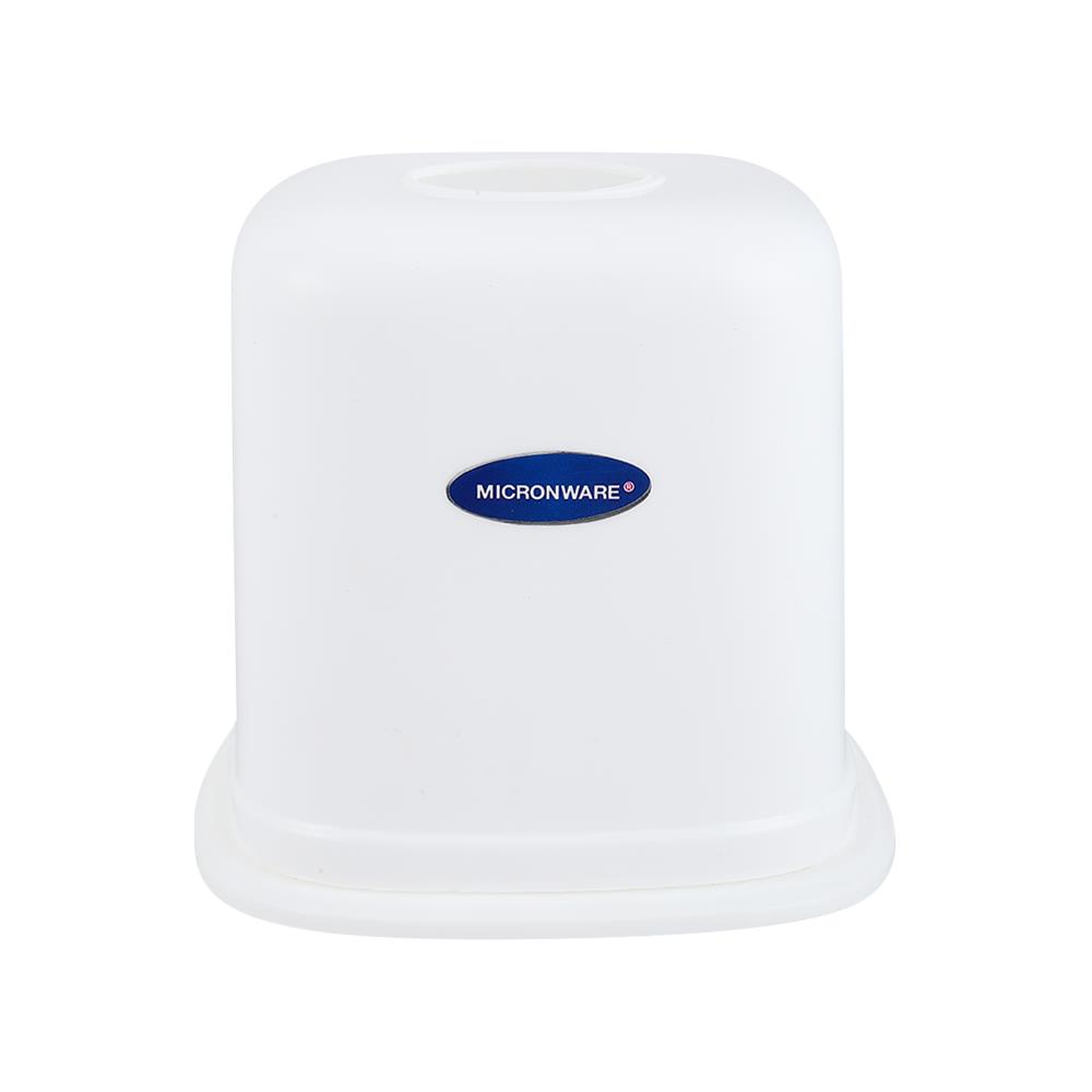 กล่องใส่ทิชชูม้วนเหลี่ยม SUPER LOCK สีขาว