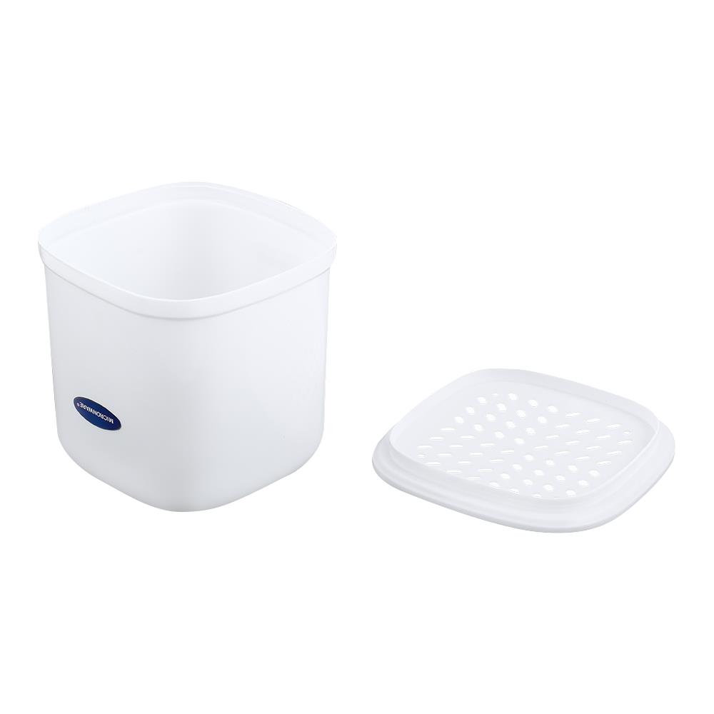 กล่องใส่ทิชชูม้วนเหลี่ยม SUPER LOCK สีขาว